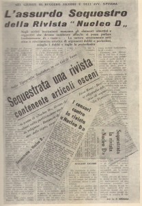 Eco della Stampa d'annata 1962.